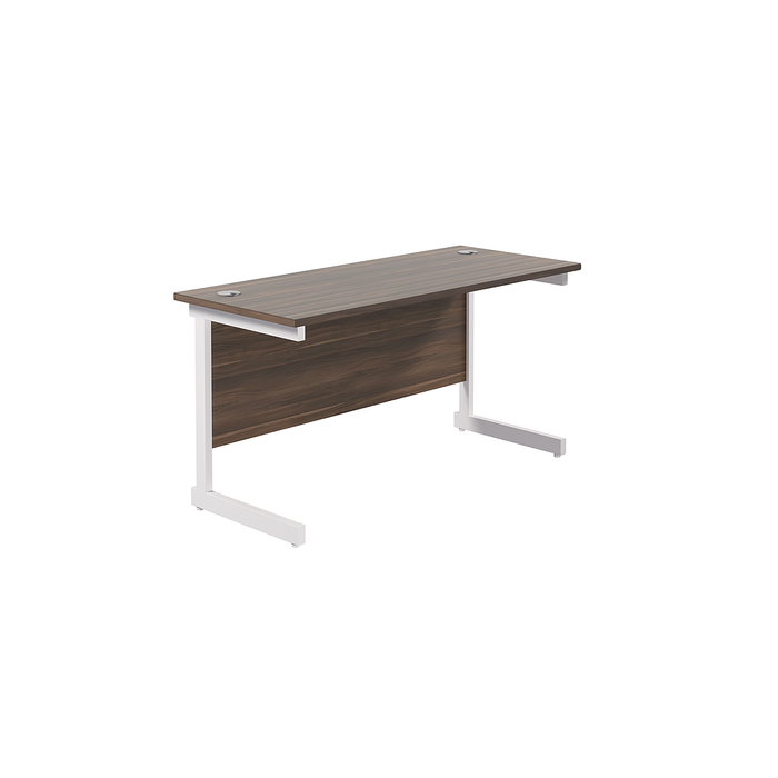 One Cantilever Rectangular Office Desks - 600mm Deep