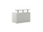 Allure Glass Shelf Desk Unit