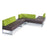 Nera Modular Soft Seating Double Bench With Left Back and Arm