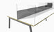 Clear Glass Desktop Screens - Express Delivery
